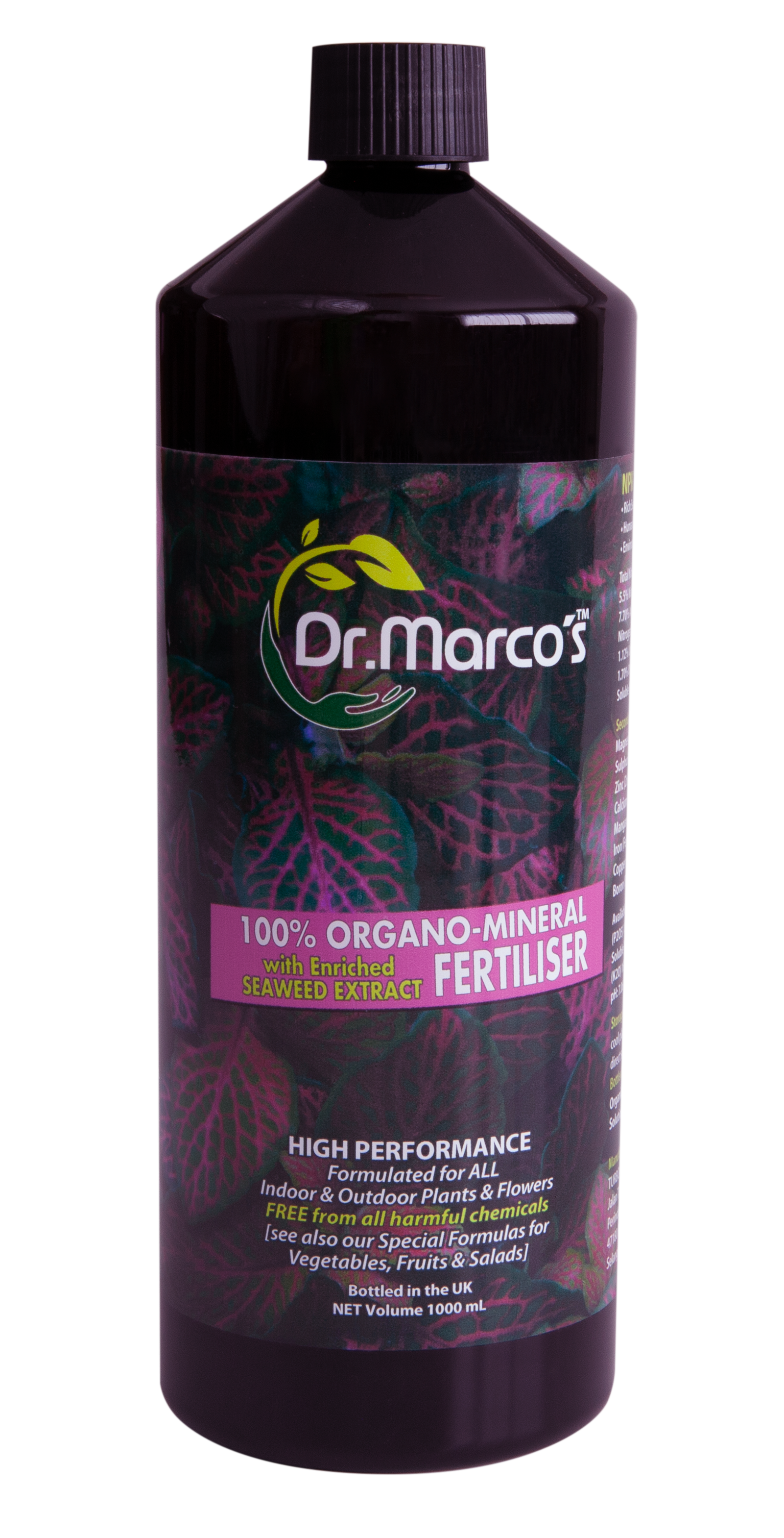 Dr.Marcos OrganoMineral Fertiliser 1000ml 1L Dr.Marcos OrganoMineral Fertiliser 1000ml 1L
